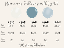 Load image into Gallery viewer, Airplane Blue Ombre Balloon Kit