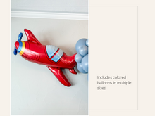 Load image into Gallery viewer, Airplane Blue Ombre Balloon Kit