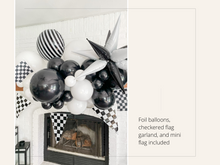 Load image into Gallery viewer, Race Car Balloon Kit (Black & White)