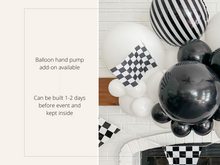 Load image into Gallery viewer, Race Car Balloon Kit (Black & White)
