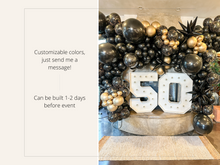 Load image into Gallery viewer, Black and Gold Balloon Kit