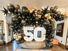 Load image into Gallery viewer, Black and Gold Balloon Kit
